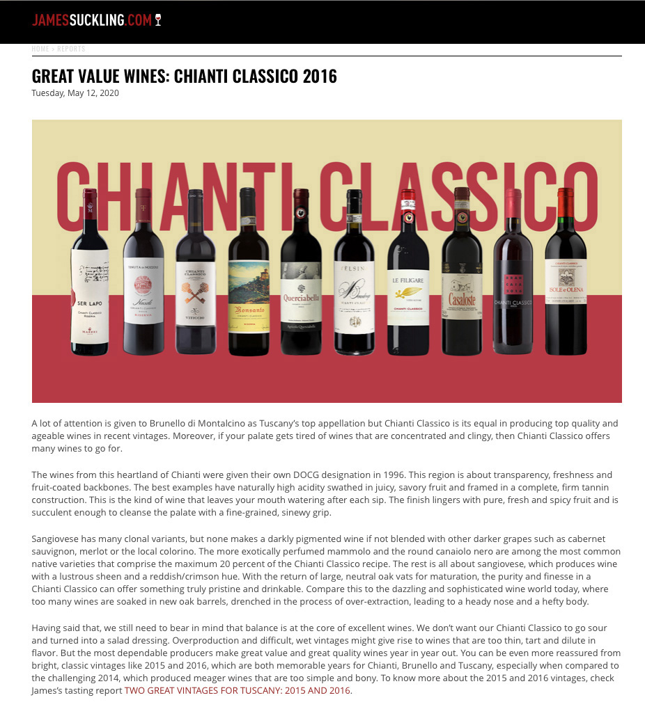 Querciabella 2016 @JamesSuckling